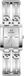 GUESS Mod ID GW0668L1 Dameshorloge Zilverkleurig Staal Rechthoekig Analoog Quartz