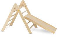 Deryan Luxe Mini Klimrek Set - Met Glijbaan - Opvouwbaar - Hout