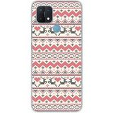 1001 coques Rendier Rendier siliconen hoesje compatibel met Oppo A15 rendier kersttrui