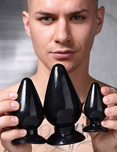 Master Series Triple Cones Anaalplug Set Van 3