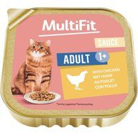 MultiFit MultiFit nat kattenvoer Adult, in saus, kip 16x100 g