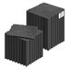 VEVOR 55 stuks modulaire in elkaar grijpende afvoermatten van zacht pvc met antislip drainagegaten voor toilet, badkamer, keuken, zwembad, 30 x 30 cm, zwart