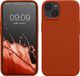 kwmobile telefoonhoesje geschikt voor Apple iPhone 13 - Hoesje met siliconen coating - Smartphone case in roestoranje