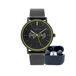 WATXANDCO Watx & Colors RELOJ13_44 Heren Polshorloge Analoog Quartz Stalen Kast Zwart Groen Geel Zwart 44mm