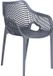 Garden Impressions Air XL chaise de jardin en plastique - gris foncé