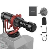NEEWER Plug & Play Vlog Microfoon, 20-20 KHz Mini Supercardioid Mic met 3,5 mm TRRS, Low Frequency Cut, Gain Control, Twee OTG Compatibel met iPhone 16 15 S25 Ultra Android Tablet Mac Camera, VM11