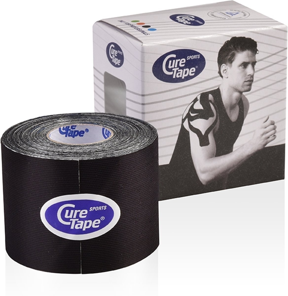 Cure Tape Sports Zwart 5cm x 5m 1rol