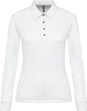 Kariban Damespolo lange mouwen van jersey K265 - White - XXL