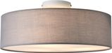 lux.pro Omaha Plafondlamp plafonnière Omaha Ø 45 cm 3xE27 grijs en wit