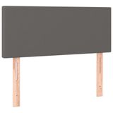 VidaXL Hoofdbord 90x5x78/88 cm kunstleer grijs