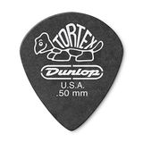 482R.50 Dunlop 482R.50 Pitch Black Jazz III .50mm Guitar Picks, Black, 72 Count