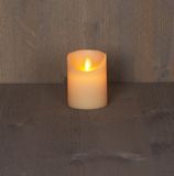 Anna's Collection Bougie LED - 7.5x10cm - Ivoire - Pile - Flamme mouvante