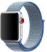 Qubix - Sport Loop bandje - Blauw - Geschikt voor Apple Watch 38mm / 40mm