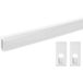Gedotec DESIGN EDGE BLANC Tube de penderie ovale, 30 x 18 mm, 1500 mm