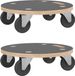 vidaXL - Meubelhondjes - 2 stuks - rechthoekig - 250 kg - Ø38x11,5 cm