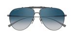 Gucci Lunettes de soleil homme Ruthenium Pilot Bleu 60mm