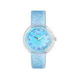 s.Oliver Kinderhorloge, analoog quartzhorloge, met nylon/textielband, waterbestendig tot 3 bar, geleverd in horlogegeschenkdoos.