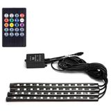 MeshUmi LED-strip laagspanning voor auto 4 x 0,225 m RGB