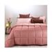 Caleffi - Modern dekbed, eenkleurig, eenpersoonsbed, roze