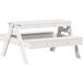 Icecat Table de jardin Table de pique-nique pour enfants blanc bois massif de pin