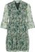 VILA Dames Jurk VIEMMA 3/4 V-NECK SHORT DRESS/KA - Maat 38 - Polyester - Gebloemd - Groen