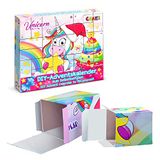 CRAZE DIY UNICORN Adventskalender lege adventskalender om zelf te vullen, eenhoorn adventskalender 2022, meisjes en jongens 25321
