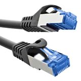 InLine Patchkabel, Cat.6A, S/FTP, TPE (LSZH), CCA, zwart, 2m