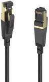 Hama 00202002 RJ45 Netwerkkabel, patchkabel CAT 8 S/FTP 3 m Zwart