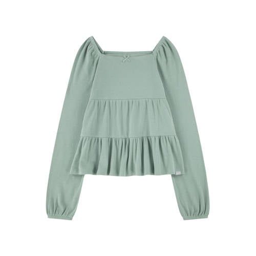 Abercrombie & Fitch off shoulder top met plooien - groen