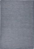 vidaXL Buitenkleed platgeweven 140x200 cm blauw