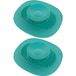 cyclingcolors 2 x siliconen afvoerstop, universeel, met zeeffunctie, voor douche, bad, afvoerstop, wastafel, spoelbak, badkuipstop, lichtblauw