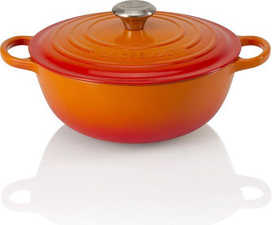 Le Creuset Signature Braadpan - Marmite - Oranjerood - 32 cm