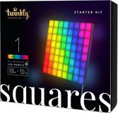 Twinkly Squares Starter kit - app-gestuurde LED panelen 64 RGB 16 miljoen kleuren pixels zwart 1 master tile