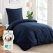 TRANKIELO® - Ensemble de literie 140 x 200 cm - Coton Bleu - Respirant & Durable - Certifié