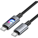 HOCO U144 Câble de données et de chargement USB-C vers USB-C, 60W, 1,2m, Noir