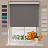 DTCH Rolgordijn Easy Verduisterend - Dark Grey - 140 x 190 cm