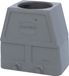 HARTING Han 10B, capot, haut, 1x M40 sortie de câble droite, pour 2 œillets de fixation (bas), raccord M40