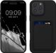 kwmobile telefoonhoesje geschikt voor Apple iPhone 16 Pro Max - Hoesje met pasjeshouder - TPU case in zwart