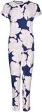 Pastunette Premium Pyjama Wispering Petals - Blauw - Gebloemd - Viscose - Maat 46