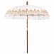 vidaXL Balinese Stokparasol Hout Crème Rond 215 x 215 x 260 cm