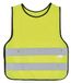 Prophete Veiligheidsvest voor volwassenen, uniseks, voor kinderen, met 3M reflecterend materiaal, kleur: neongeel, one size