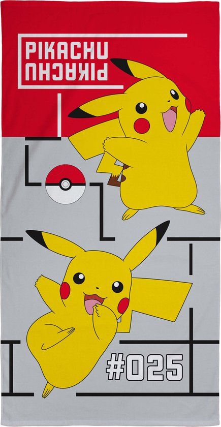 Pokémon Pokemon Strandlaken Icon - 70x140 - 100% Katoen - Multicolor