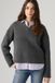 Levi's Supersoft sweater met V hals - Women's - L - Grijs / Darker Heather Grey