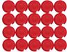 MAUL Magneet MAULpro, Ø 15 mm, 20 stuks, Kunststof, Rood