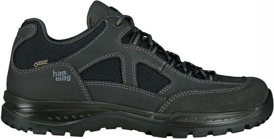Hanwag Gritstone II Wide GTX Wandelschoenen - Maat 42 - Mannen - Donkergrijs/Zwart
