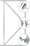 Merkloos Tuindeco Ijzeren deurframeset compleet 155x90 cm