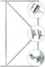 Merkloos Tuindeco Ijzeren deurframeset compleet 155x90 cm