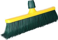 Merkloos Kunstgras bezem - bezemkop - klauw bezem - groen - 40 cm - kunststof - voegenbezem