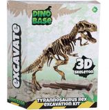 Dino Base T-Rex 3D uitbikset - dinobot skelet opgraven