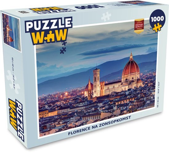 MuchoWow Puzzel Florence - Kathedraal - Zon - Legpuzzel - Puzzel 1000 stukjes volwassenen